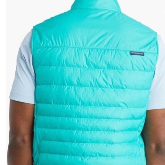 Peter Millar Crown Elite Light Quilted Puffer Men's XL Billard Full Zip Vest - Picture 2 of 16